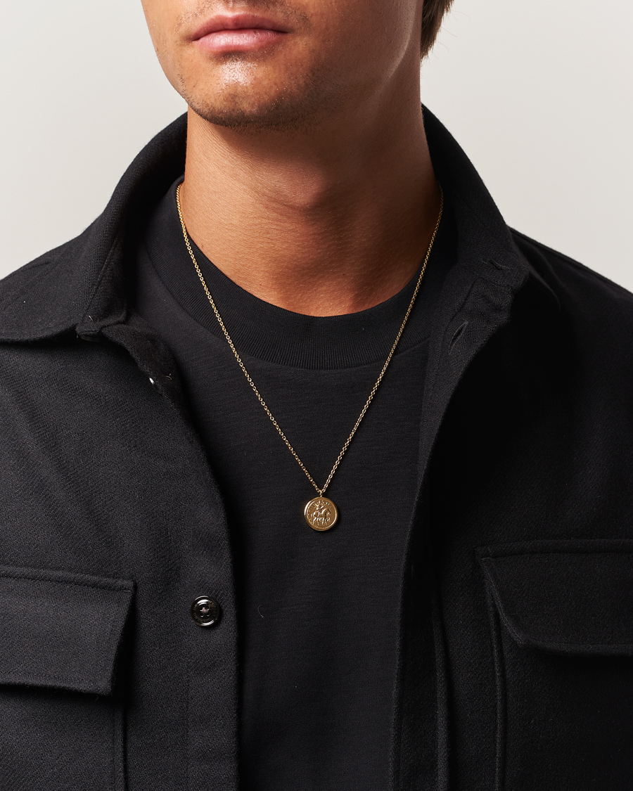 Heren | Sieraden | Tom Wood | Coin Pendant Necklace Gold