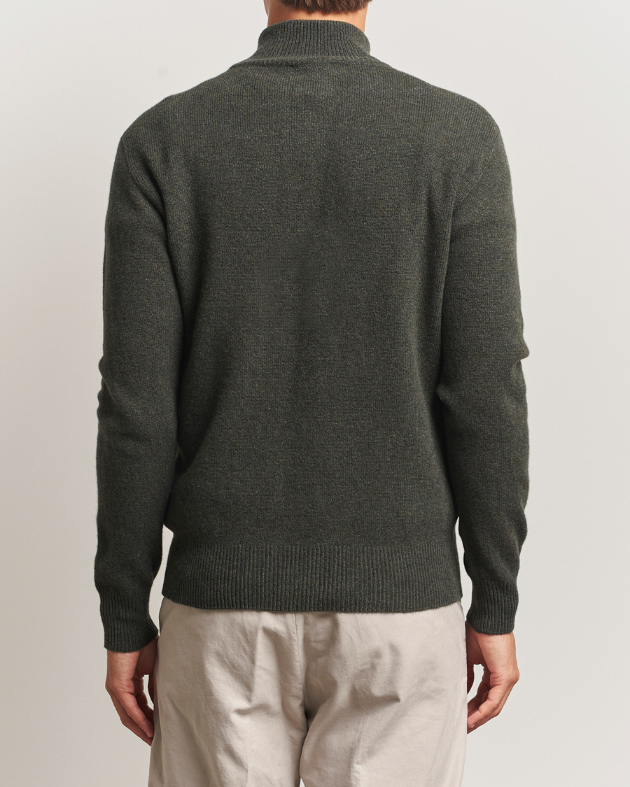 Heren | Truien | Altea | Shetland Cardigan Dark Green