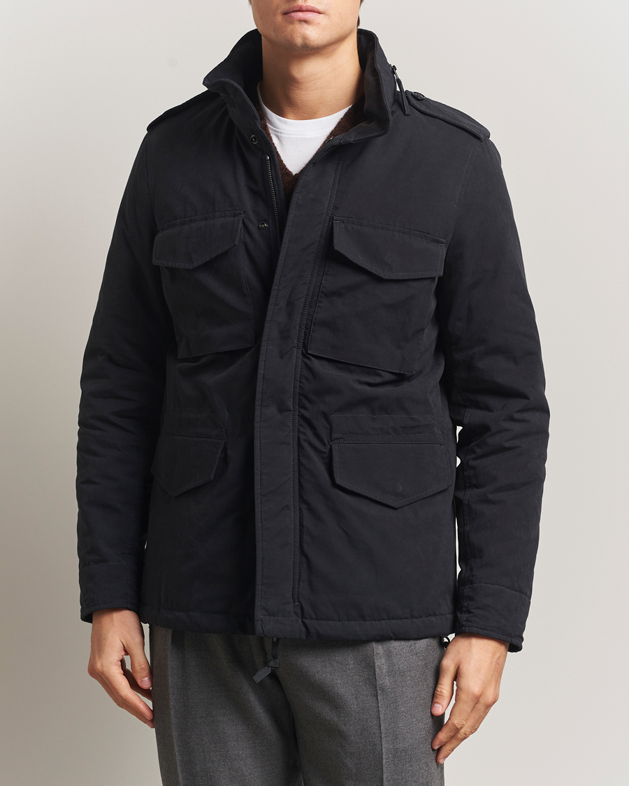 Heren | Jassen | Aspesi | Minifield Cotton Field Jacket Navy