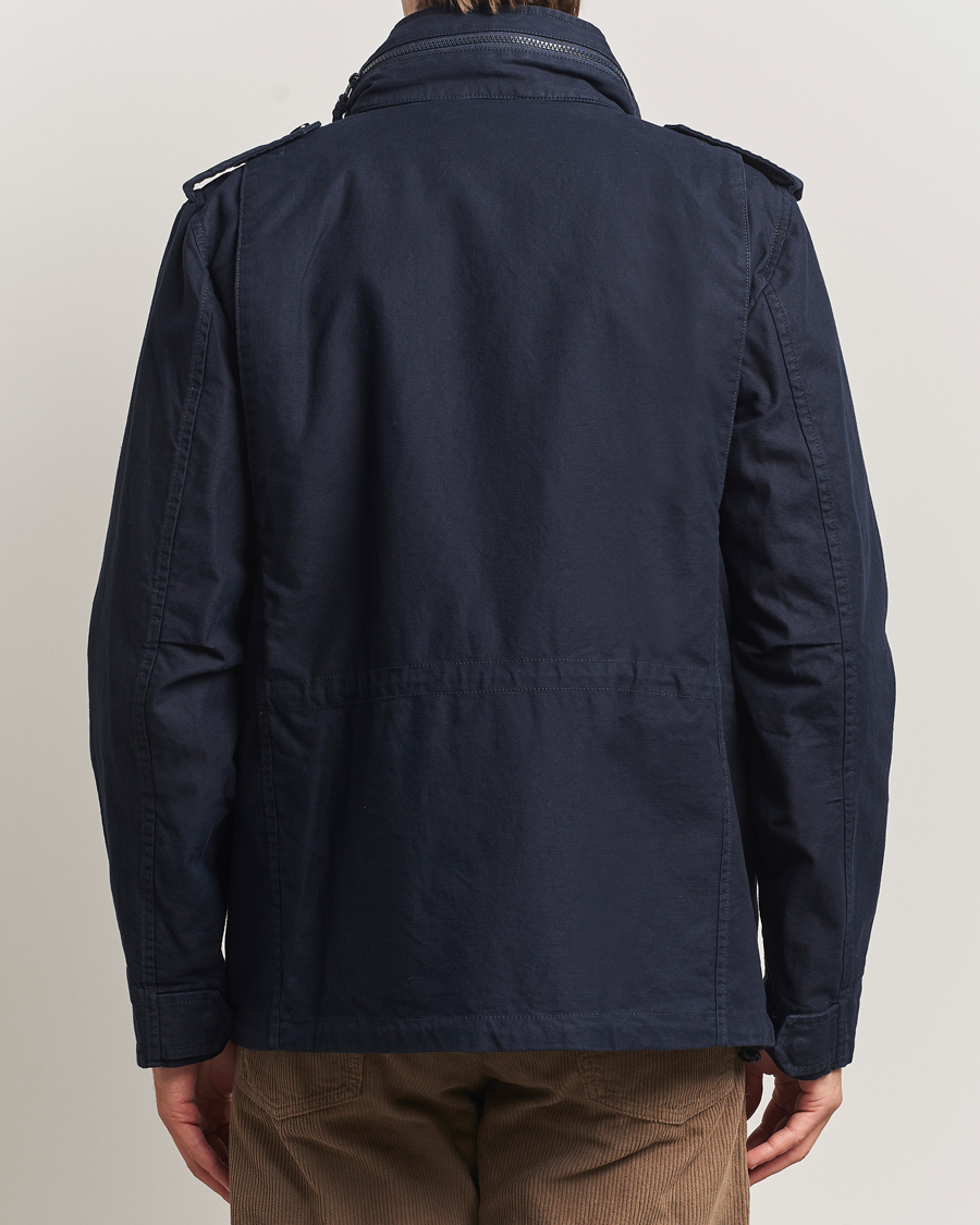 Heren | Jassen | Aspesi | Lined Cotton Field Jacket Navy