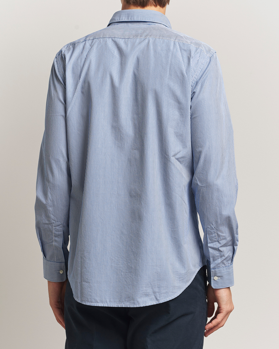 Heren | Overhemden | Aspesi | Striped Poplin Shirt Light Blue