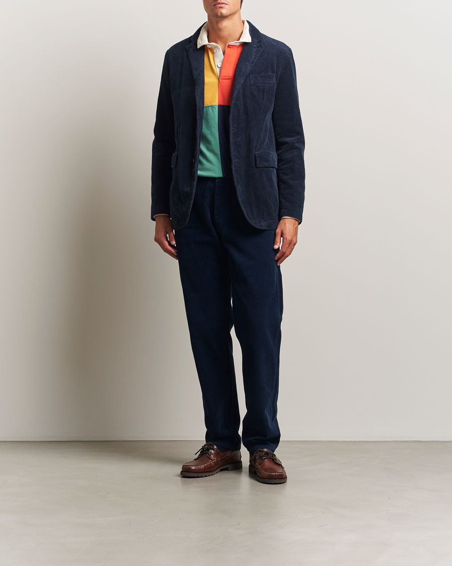 Heren | Blazers | Aspesi | Corduroy Blazer Navy