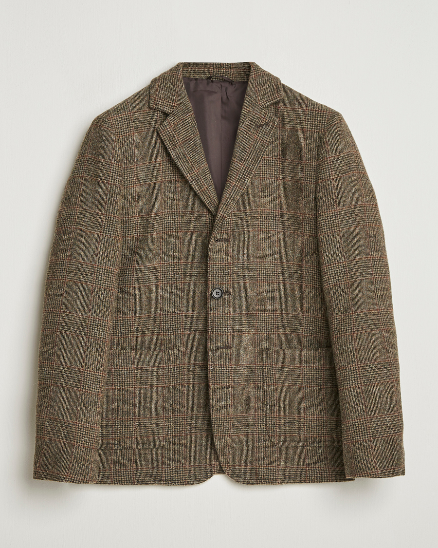 Heren | Blazers | Aspesi | Harris Tweed Blazer Brown Check
