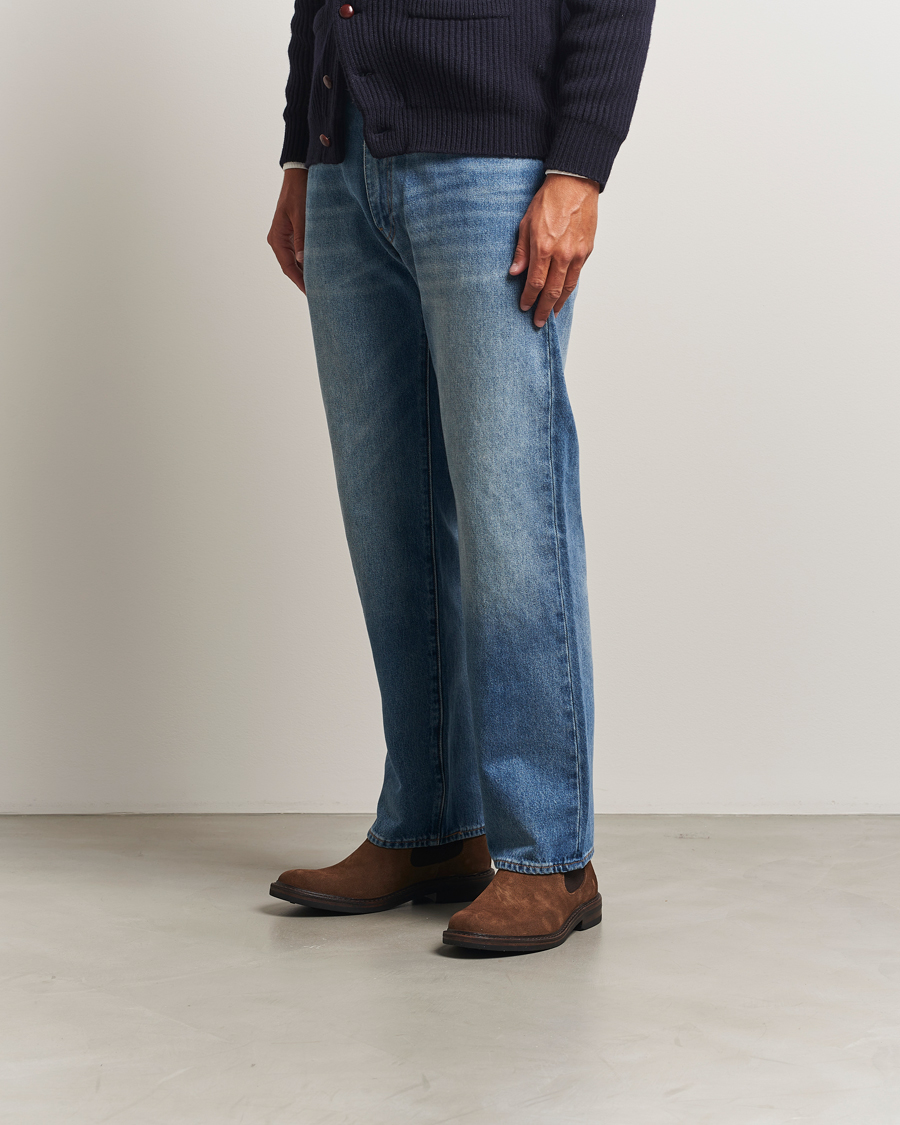 Heren | Laarzen | Astorflex | Bitflex Dainite Chelsea Boot Dark Khaki Suede