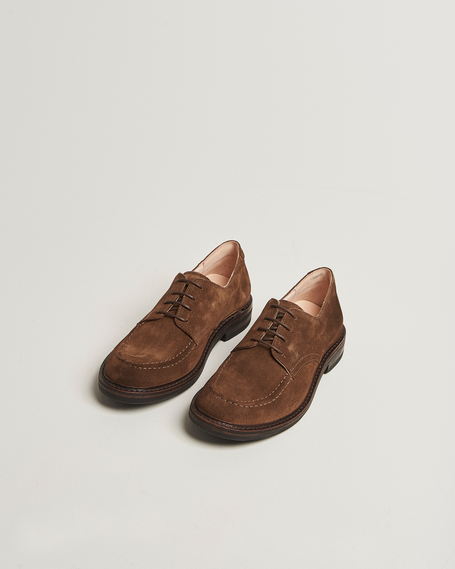 Heren | Derby schoenen | Astorflex | Carlflex Moc Toe Dark Khaki Suede