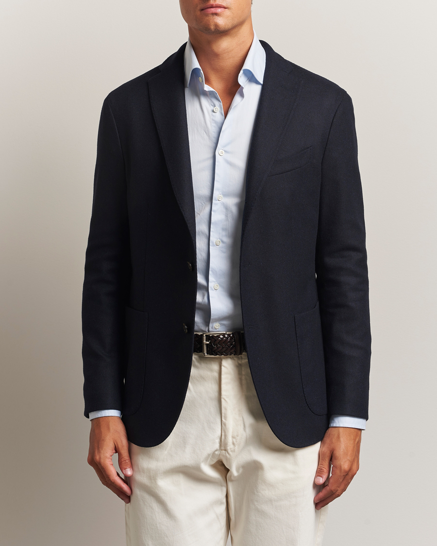 Heren | Blazers | Boglioli | K Jacket Wool/Cashmere Blazer Navy