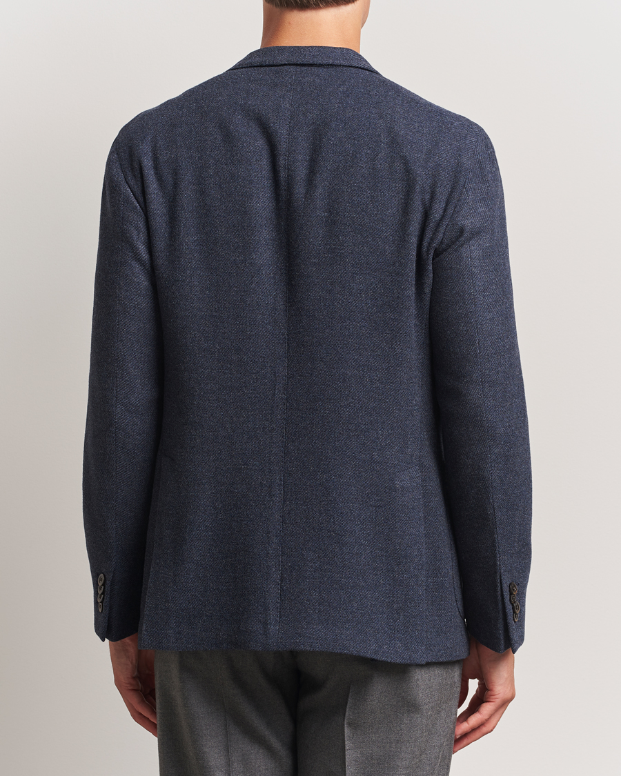 Heren | Blazers | Boglioli | K Jacket Cashmere/Wool Twill Blazer Dark Blue