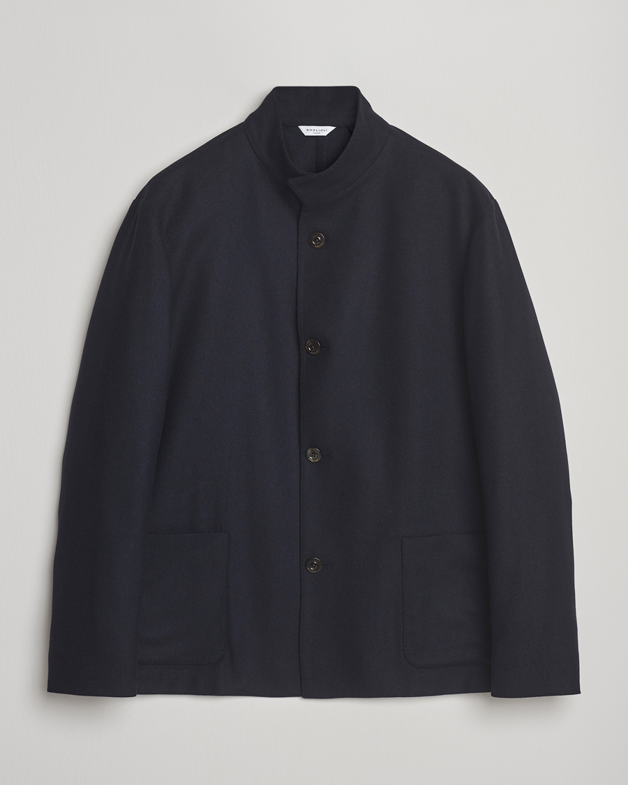 Heren | Jassen | Boglioli | Flannel Painter Jacket Navy