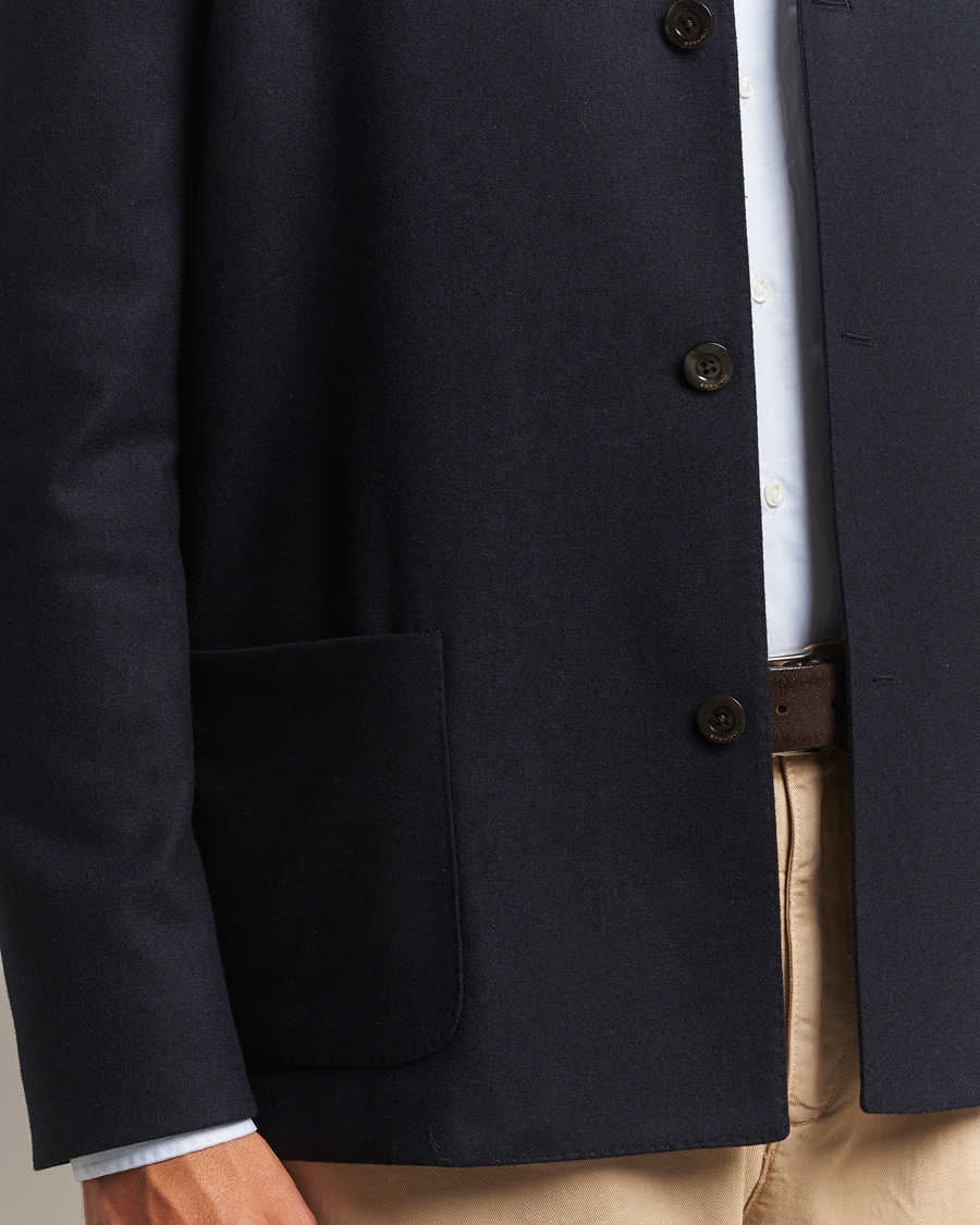 Heren | Jassen | Boglioli | Flannel Painter Jacket Navy
