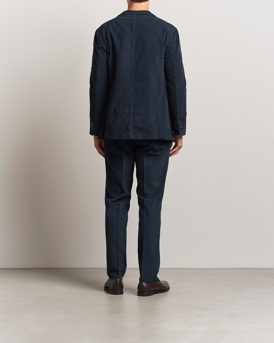 Heren | Pakken | Boglioli | K Jacket Baby Corduroy Suit Navy