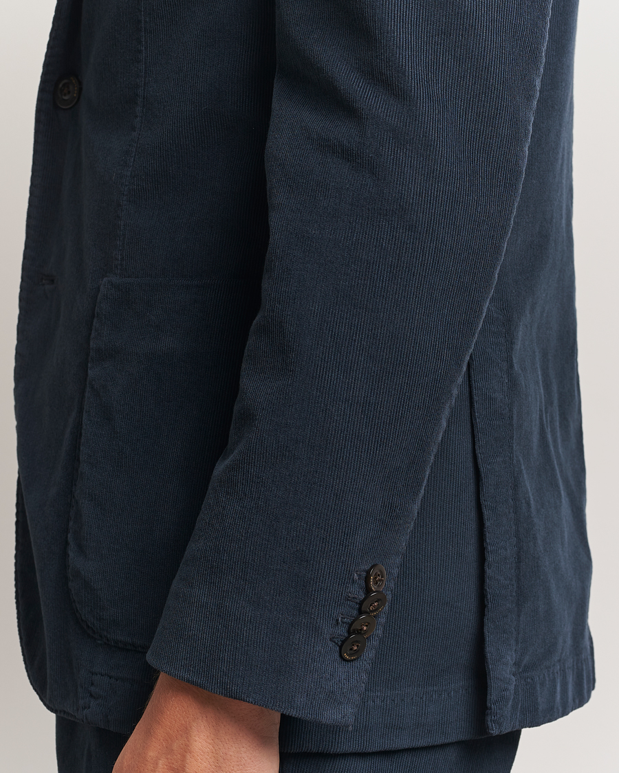 Heren | Pakken | Boglioli | K Jacket Baby Corduroy Suit Navy
