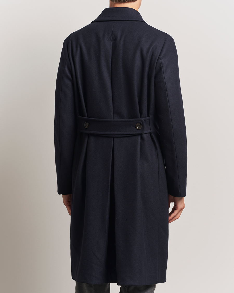 Heren | Jassen | Boglioli | Double Breasted Wool Coat Navy