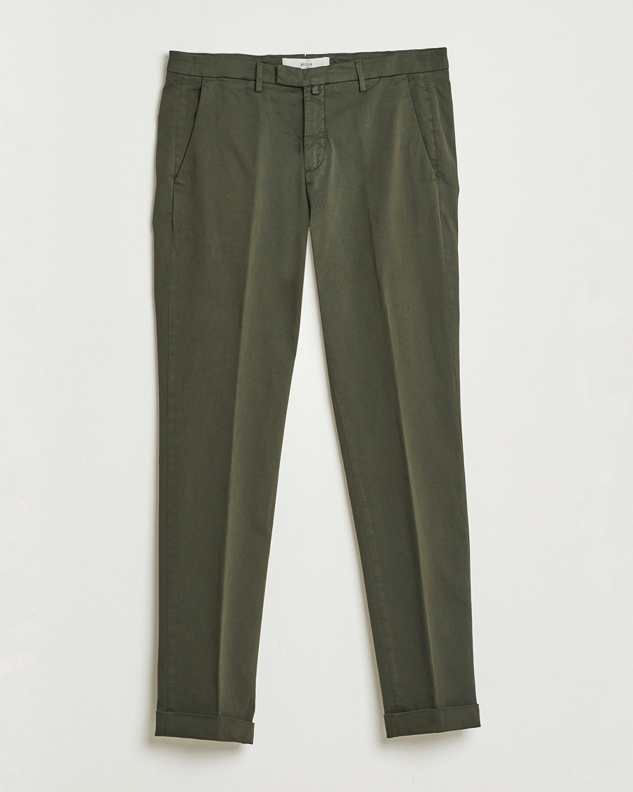 Heren | Broeken | Briglia 1949 | Slim Fit Cotton Stretch Chino Military