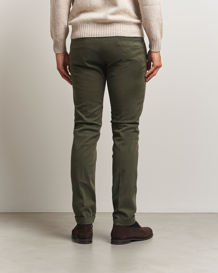 Heren | Broeken | Briglia 1949 | Slim Fit Cotton Stretch Chino Military