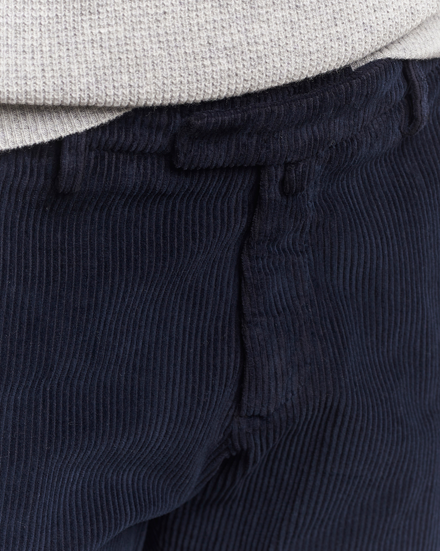 Heren | Broeken | Briglia 1949 | Slim Fit Corduroy Trousers Navy