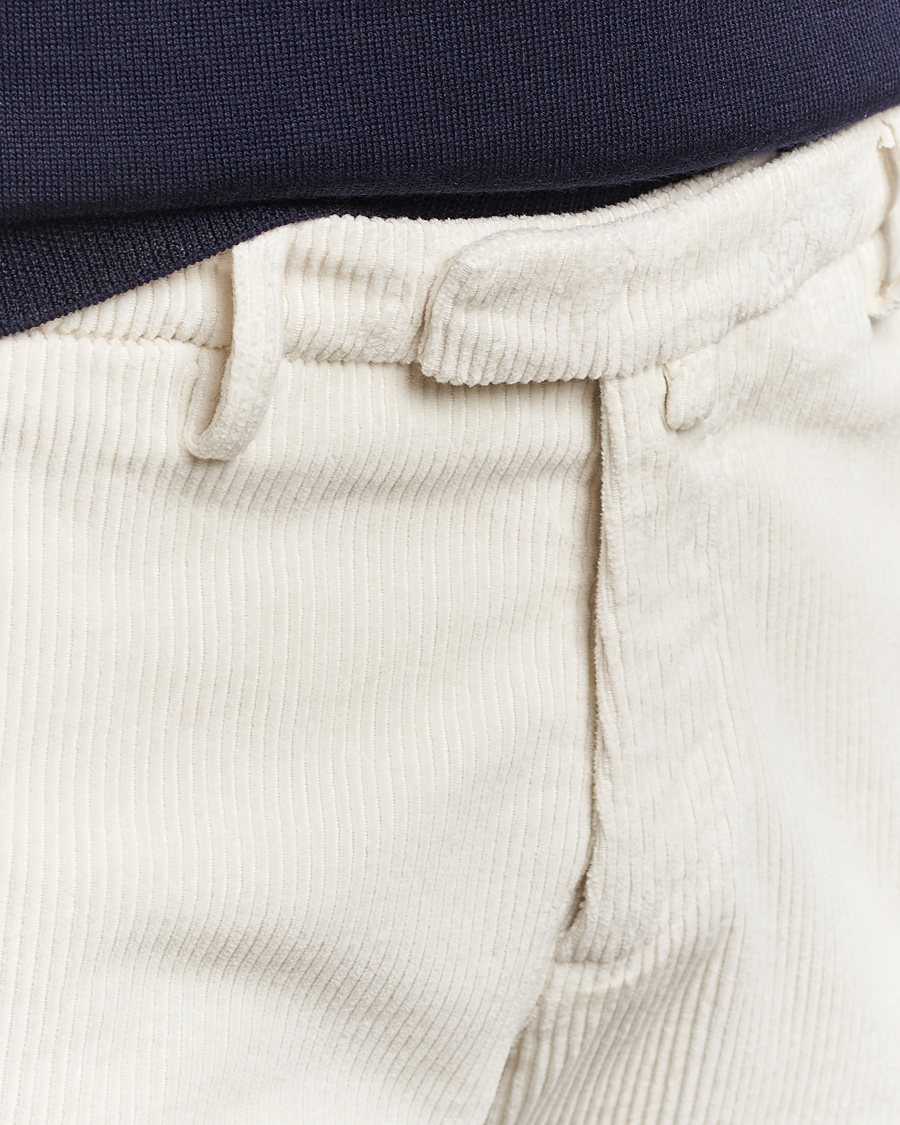 Heren | Broeken | Briglia 1949 | Slim Fit Corduroy Trousers Off White
