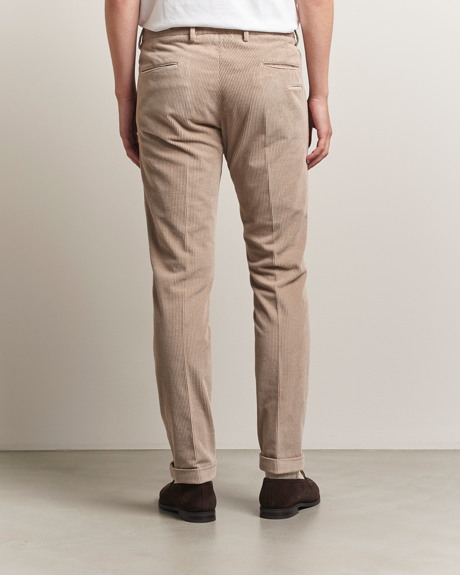 Heren | Broeken | Briglia 1949 | Slim Fit Corduroy Trousers Beige