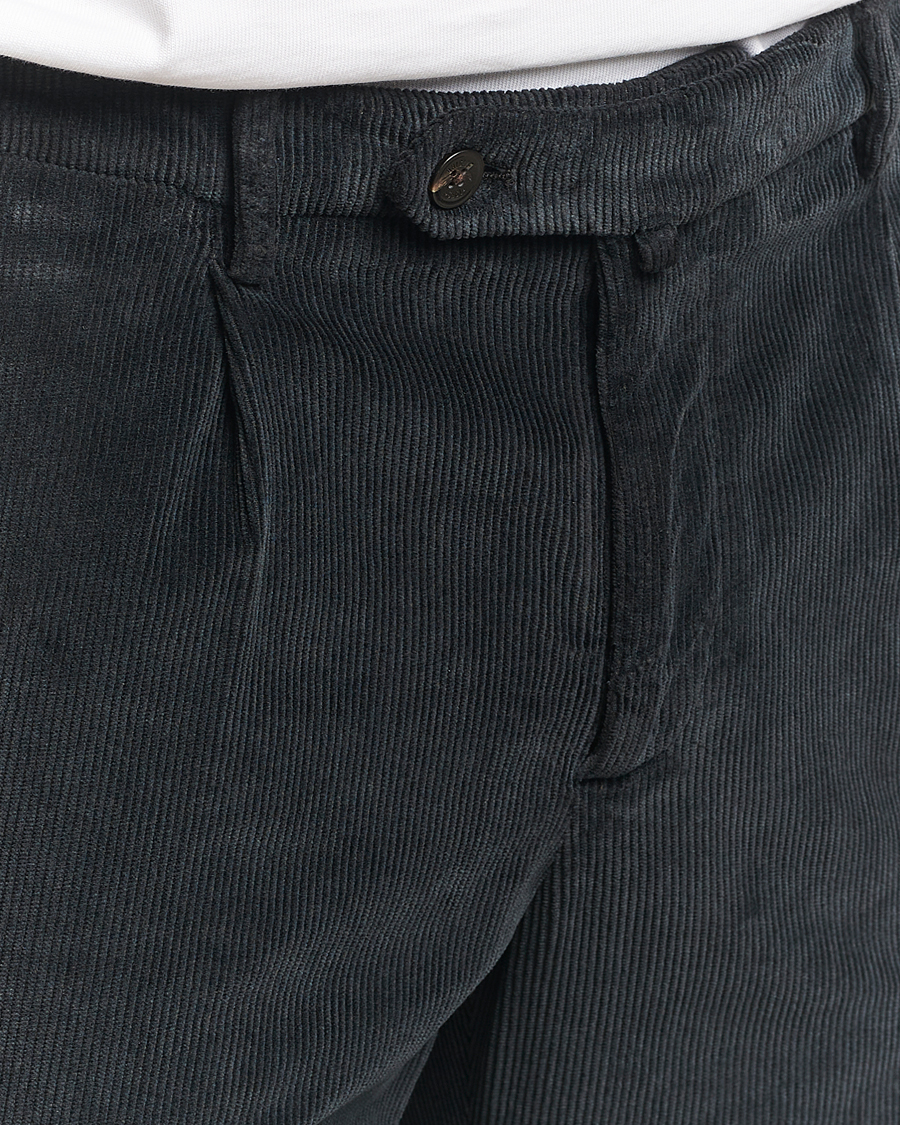 Heren | Broeken | Briglia 1949 | Easy Fit Corduroy Trousers Black