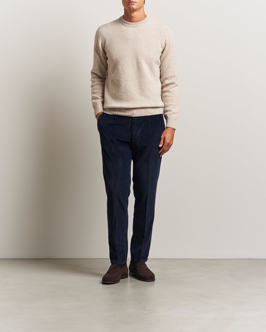 Heren | Broeken | Briglia 1949 | Easy Fit Corduroy Trousers Navy