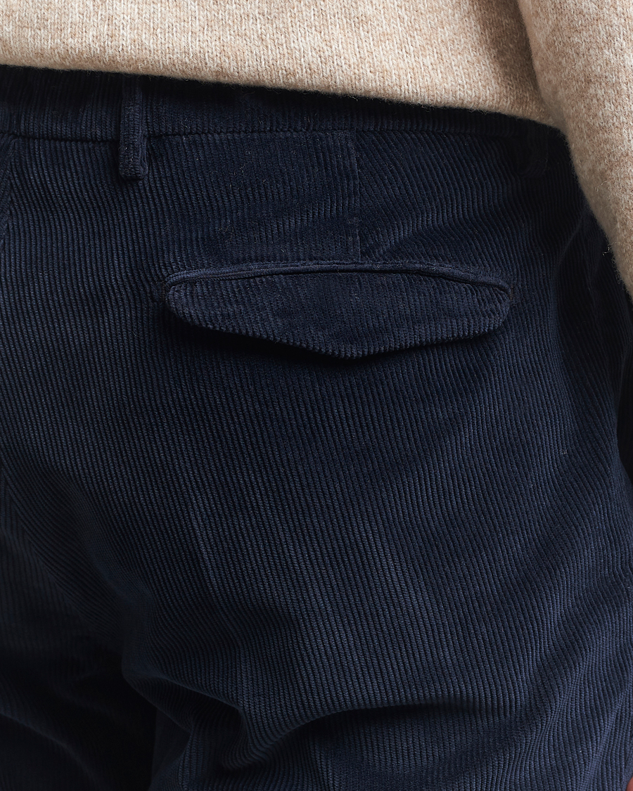 Heren | Broeken | Briglia 1949 | Easy Fit Corduroy Trousers Navy