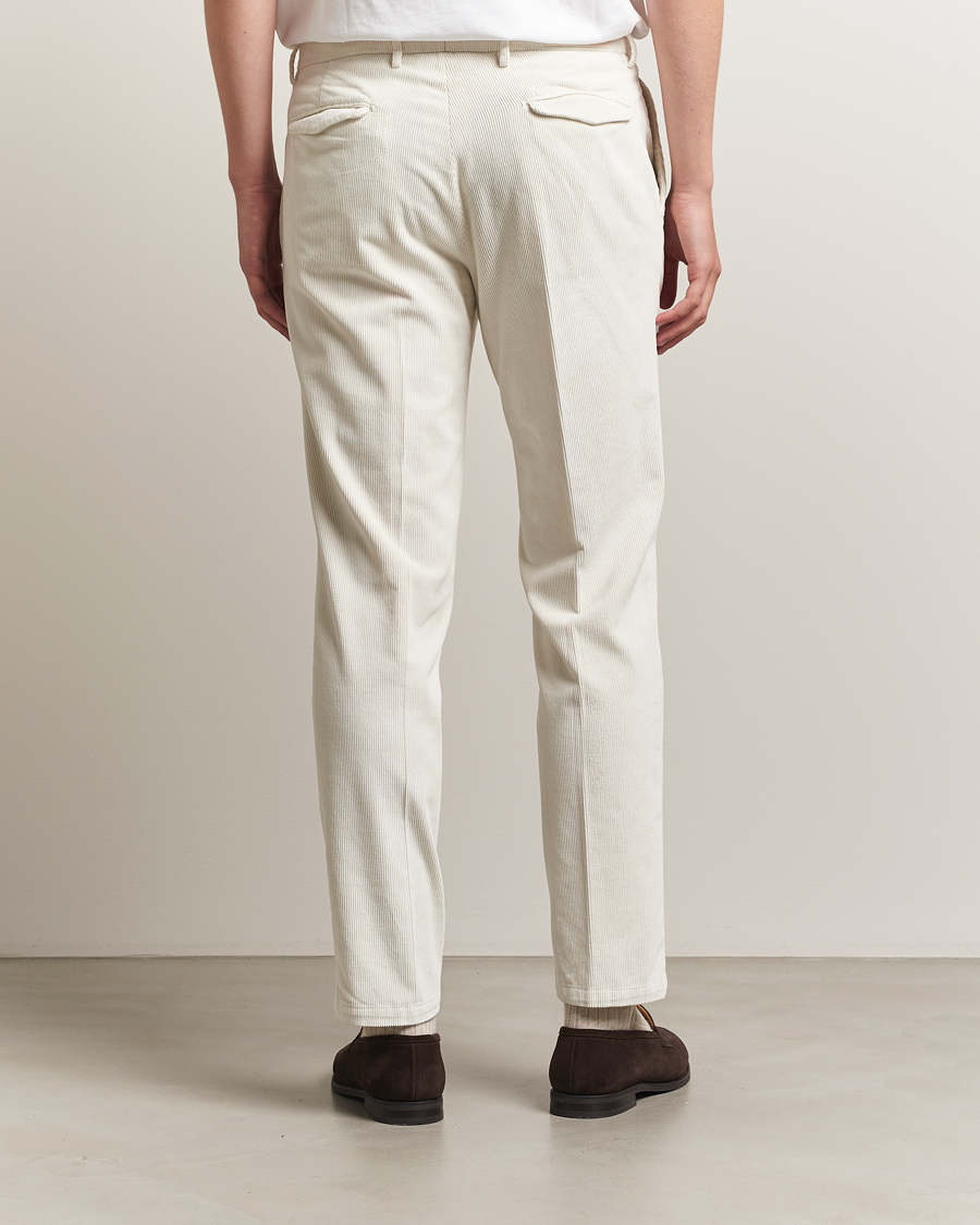 Heren | Broeken | Briglia 1949 | Easy Fit Corduroy Trousers Off White