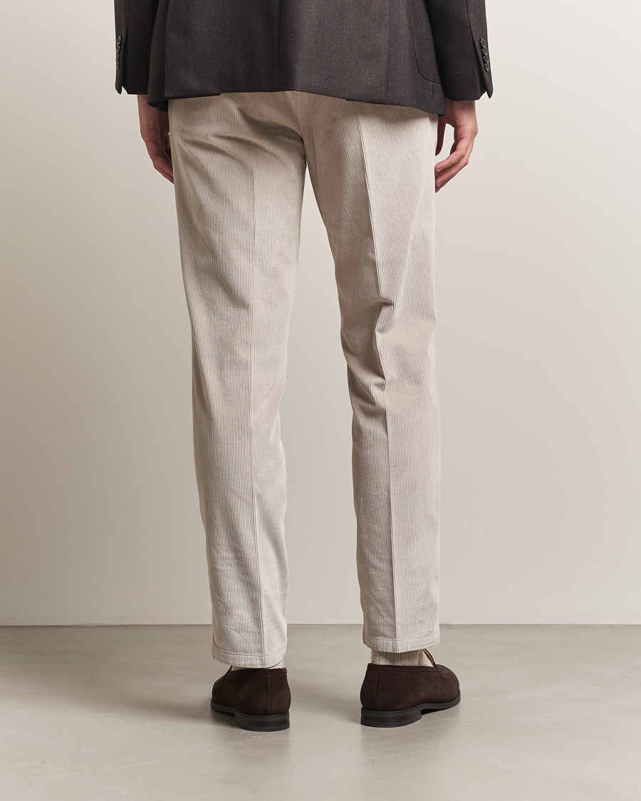 Heren | Broeken | Briglia 1949 | Easy Fit Corduroy Trousers Beige
