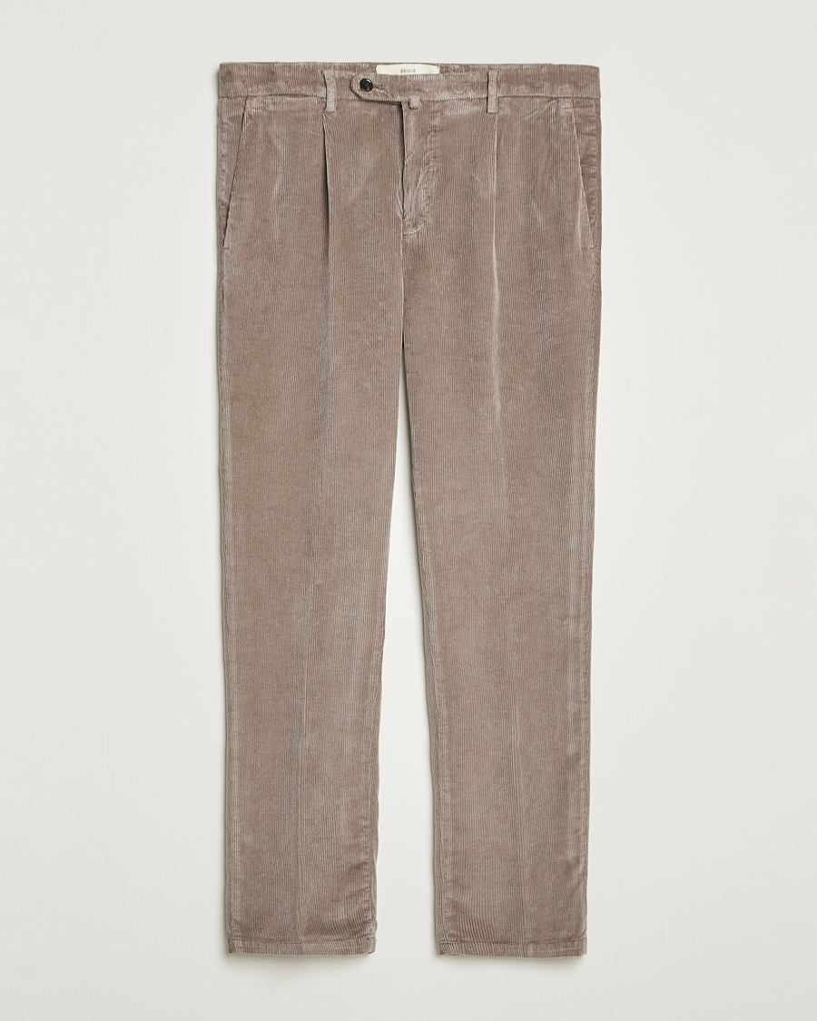 Heren | Broeken | Briglia 1949 | Easy Fit Corduroy Trousers Taupe