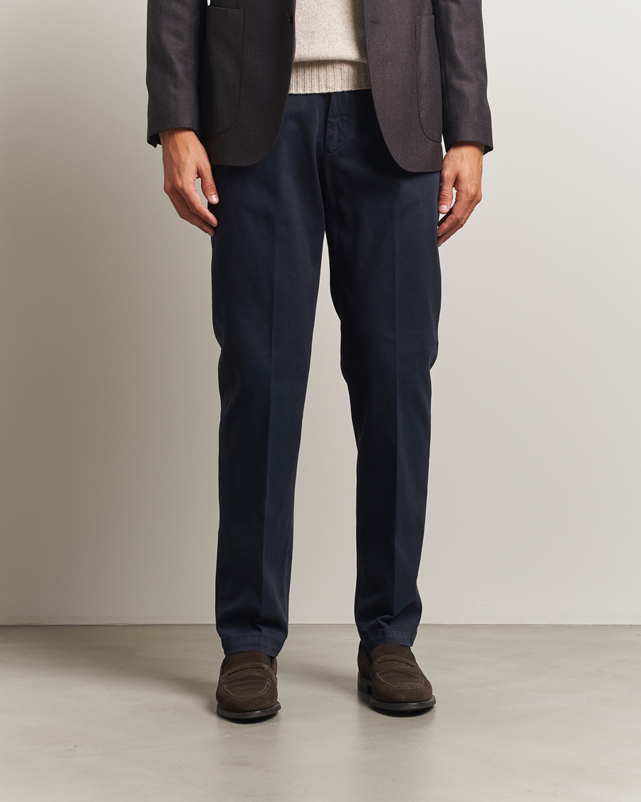 Heren | Broeken | Briglia 1949 | Soho Tailored Easy Fit Chino Navy
