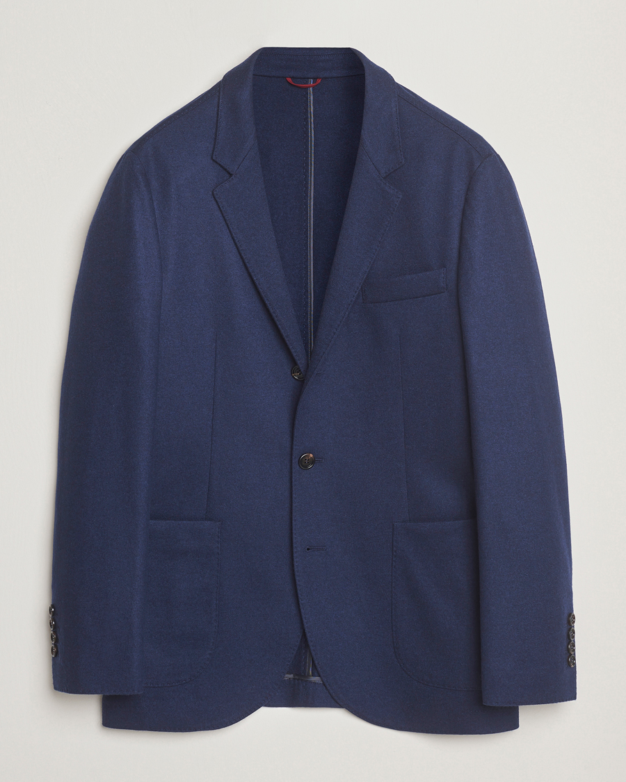 Heren | Blazers | Brunello Cucinelli | Cashmere Jersey Blazer Navy