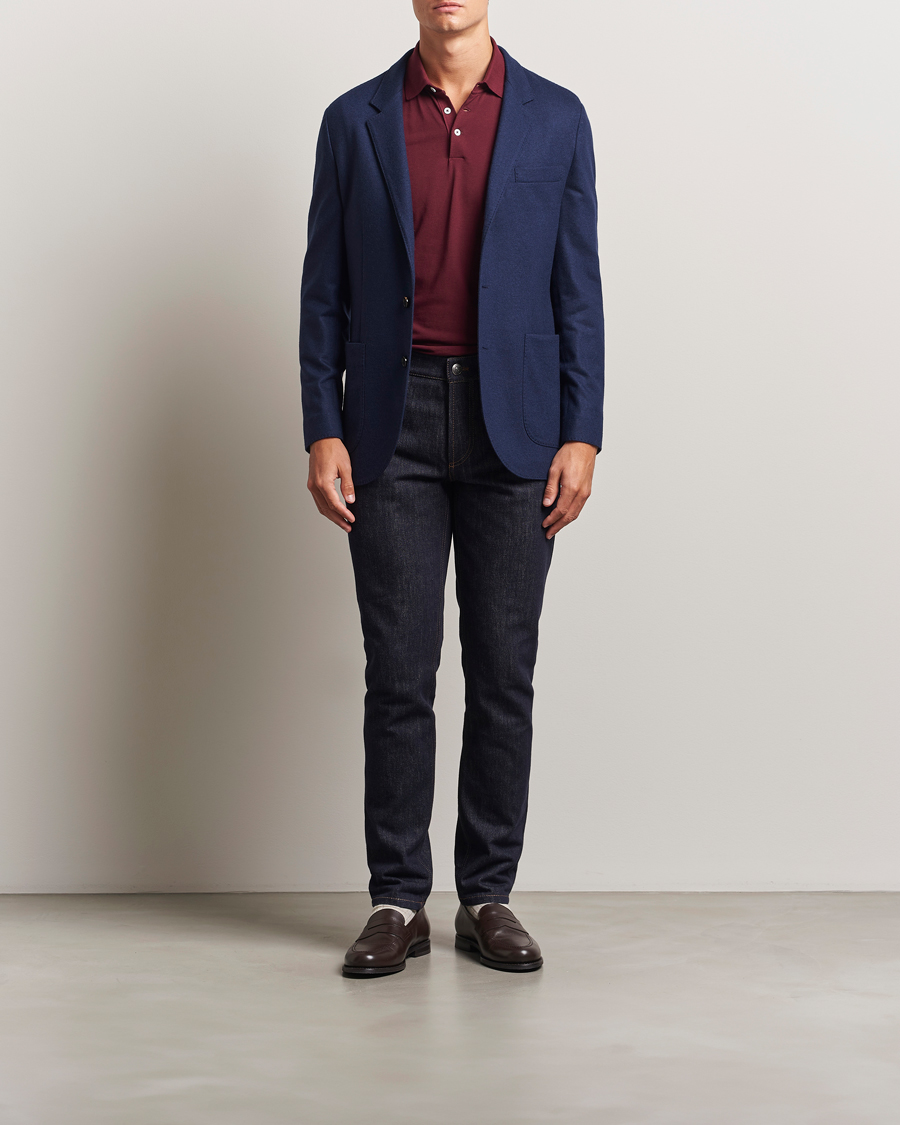 Heren | Blazers | Brunello Cucinelli | Cashmere Jersey Blazer Navy