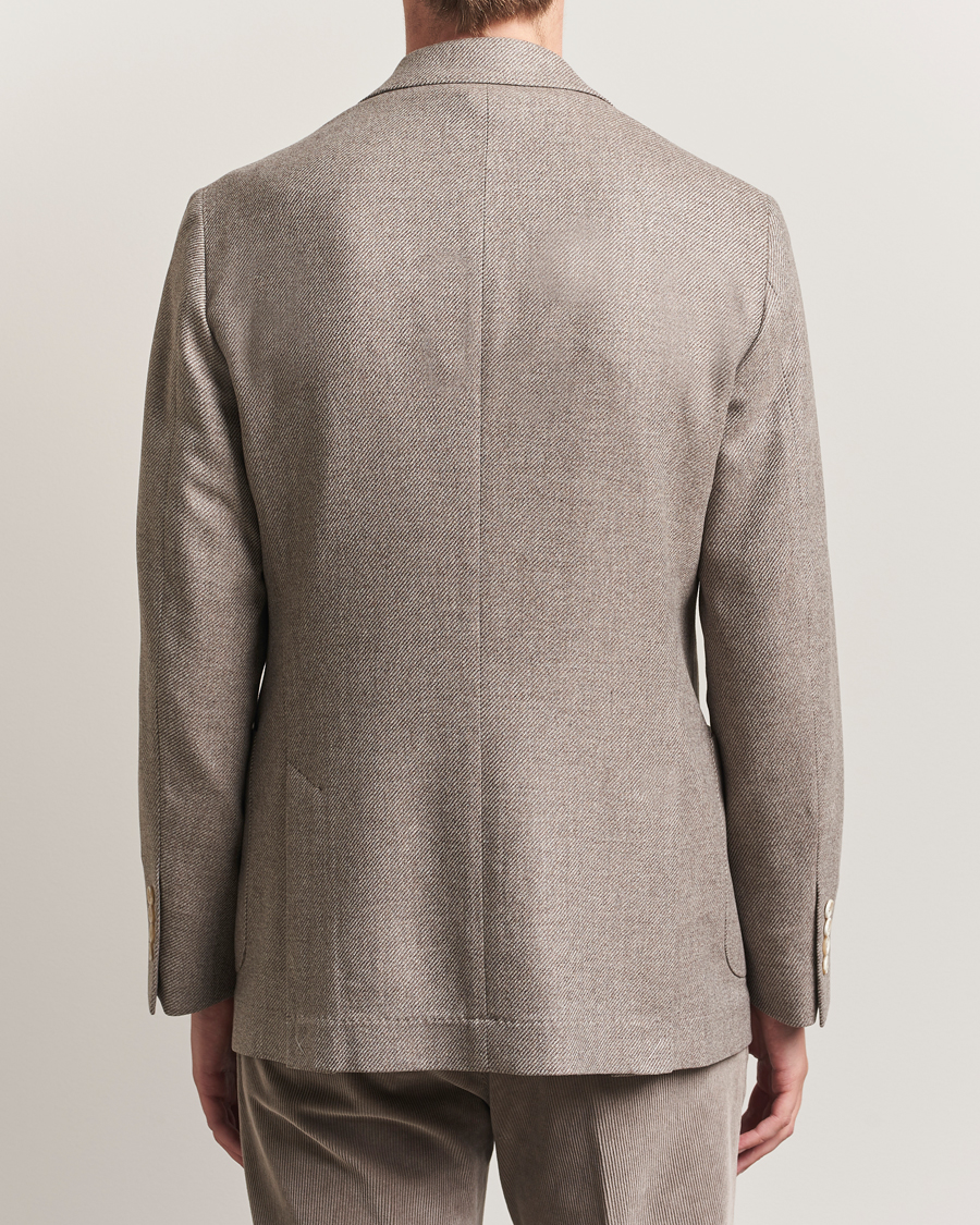 Heren | Blazers | Brunello Cucinelli | Single Breasted Wool/Cashmere Twill Blazer Beige