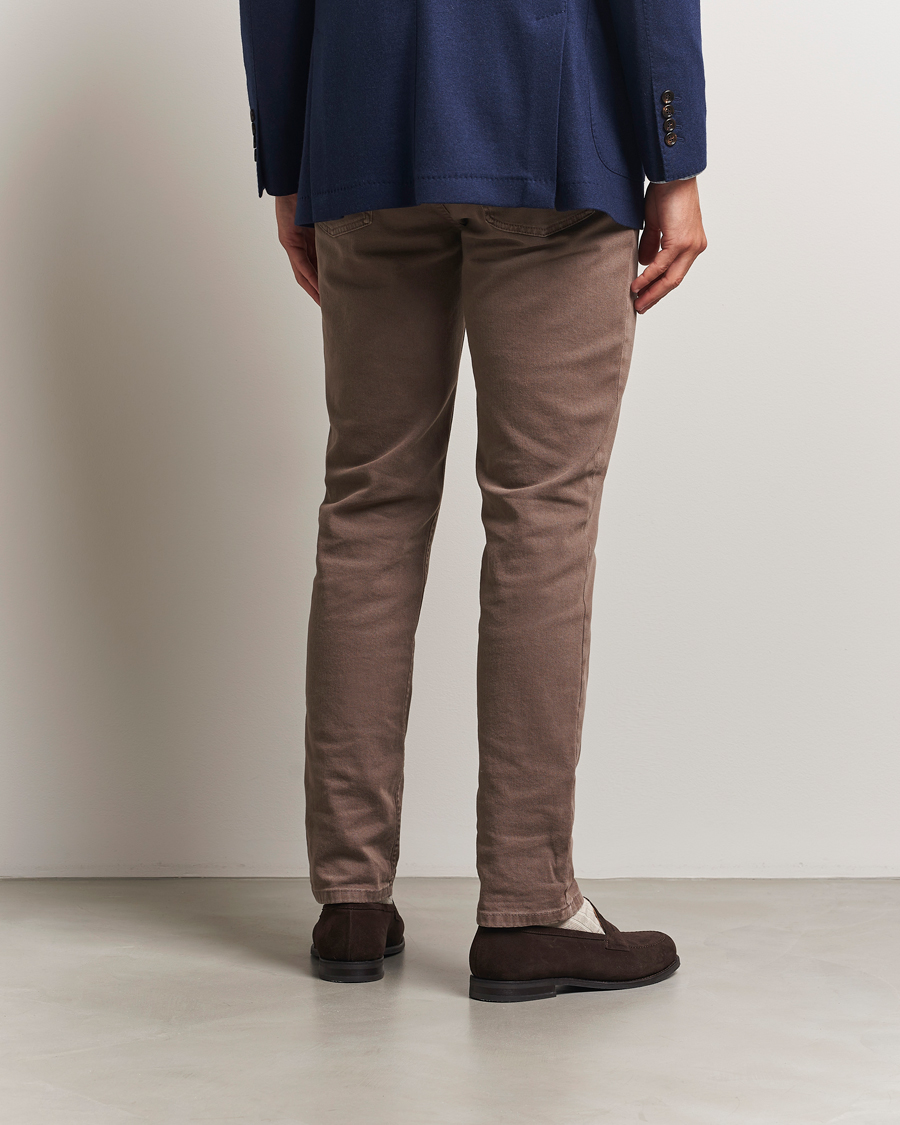 Heren | Broeken | Brunello Cucinelli | Slim Fit Bull Denim Pants Light Beige