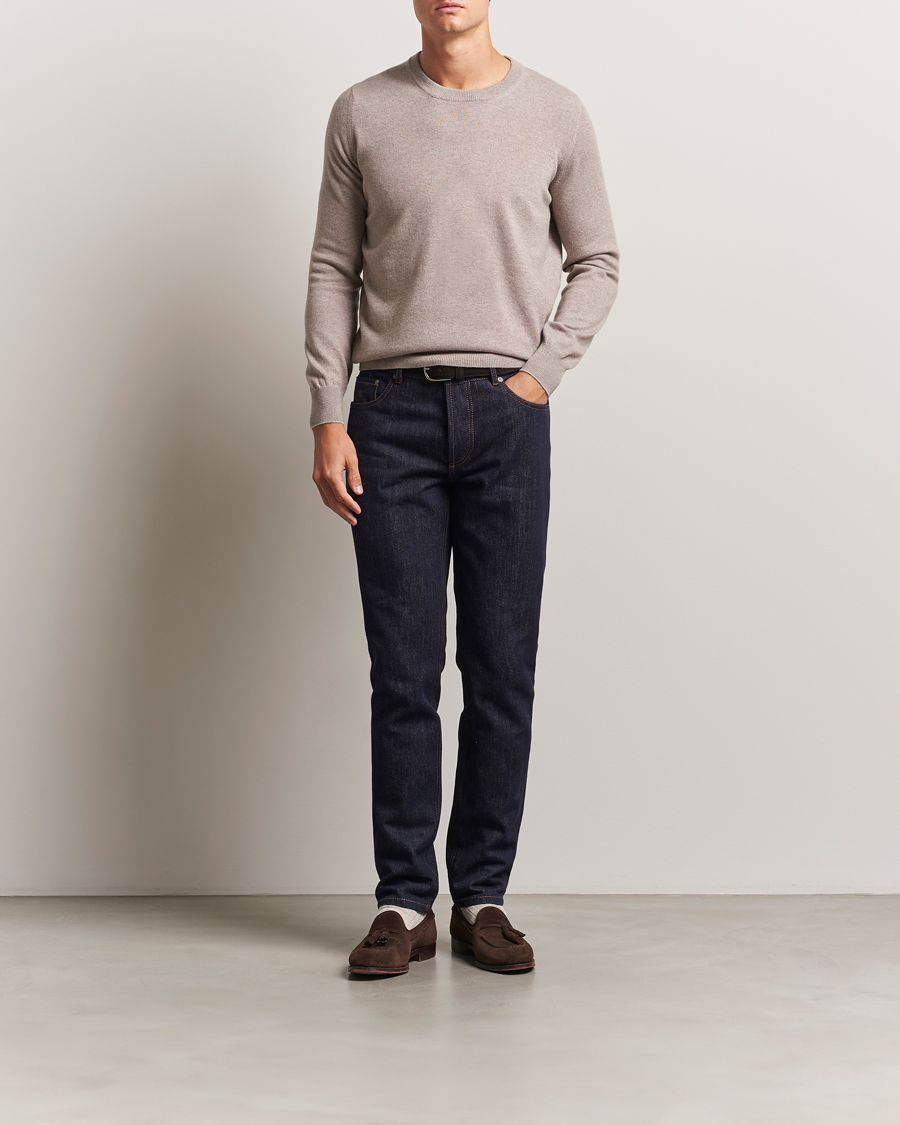 Heren | Truien | Brunello Cucinelli | 2 Ply Cashmere Pullover Beige