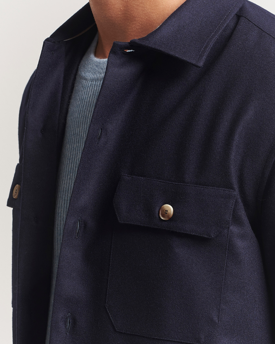 Heren | Jassen | Brunello Cucinelli | Double Pocket Overshirt Navy