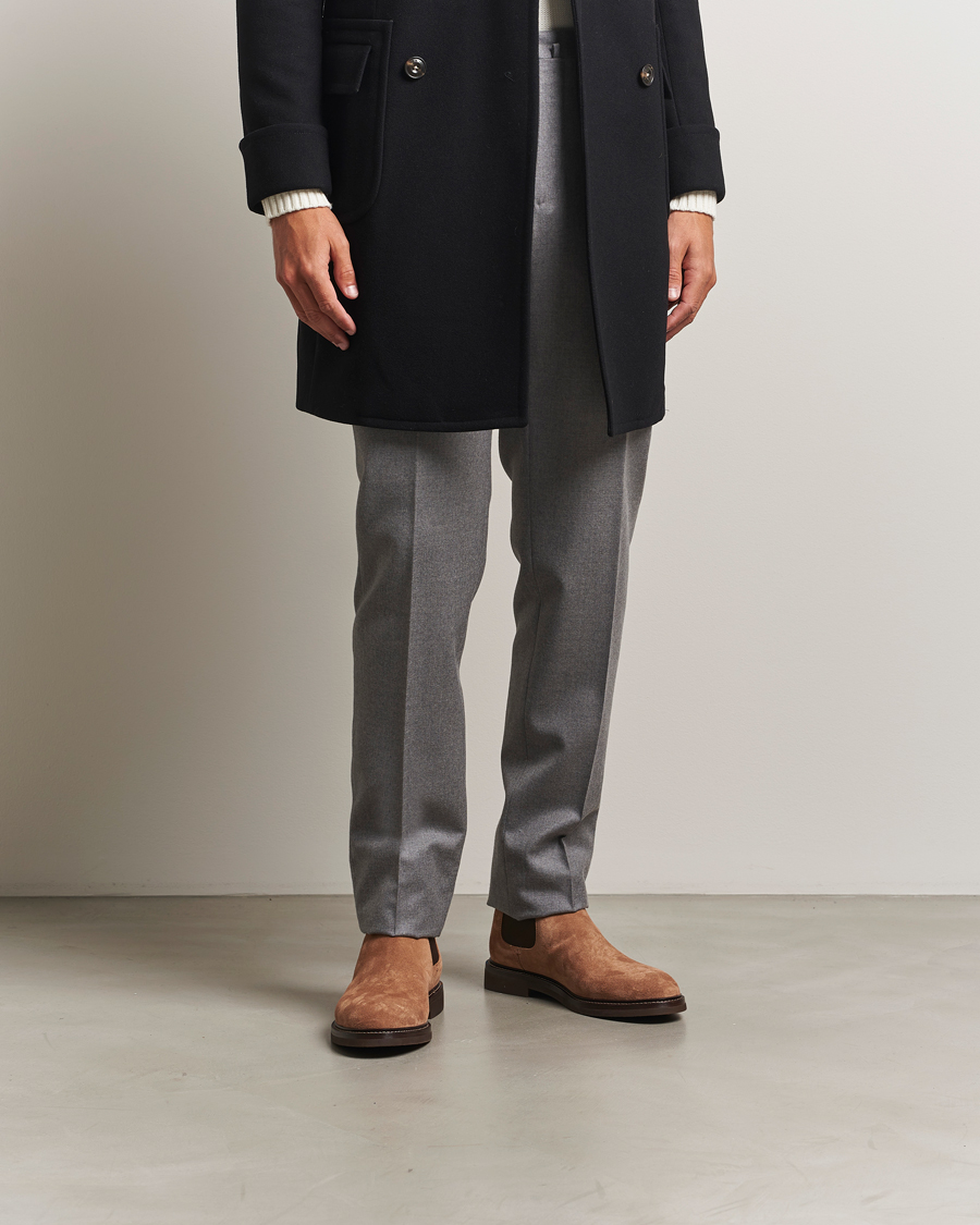 Heren | Laarzen | Brunello Cucinelli | Chelsea Boots Brown Suede