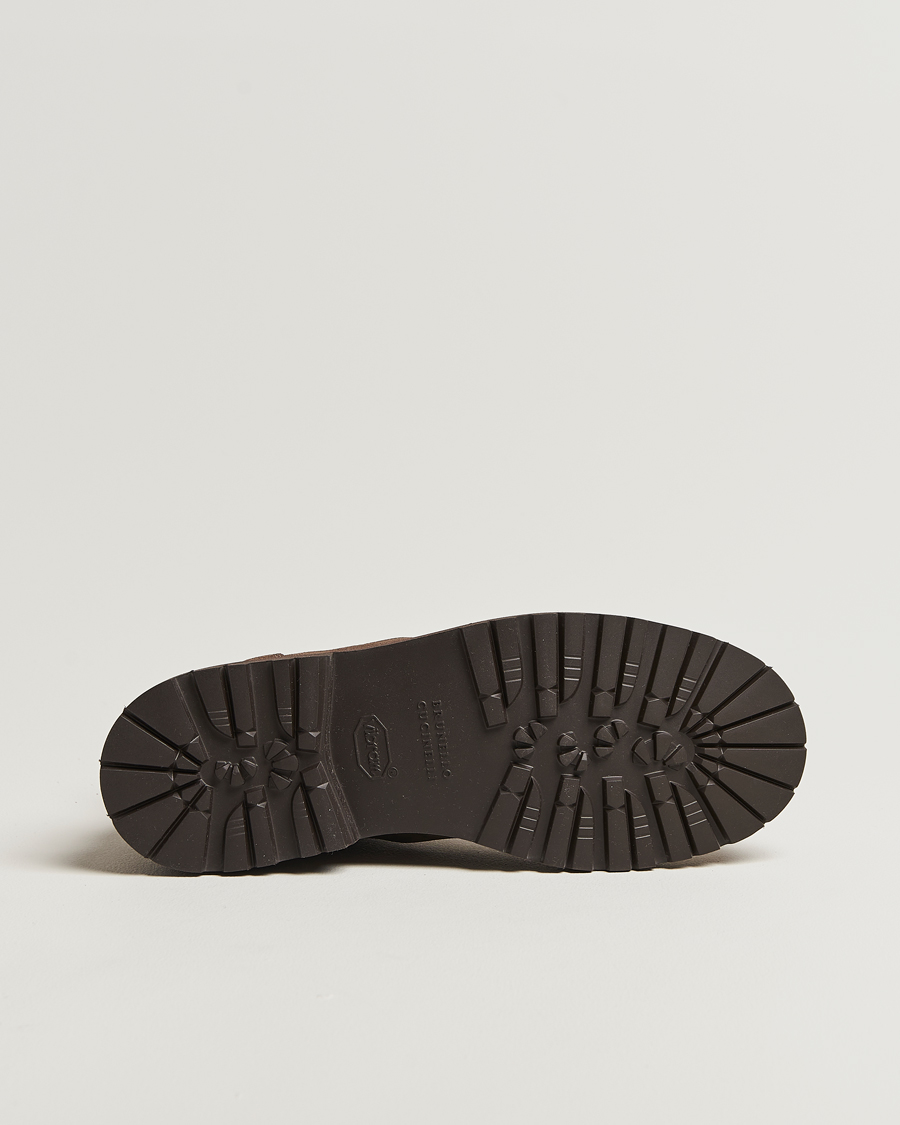 Heren | Laarzen | Brunello Cucinelli | Lace Up Boots Dark Brown Suede