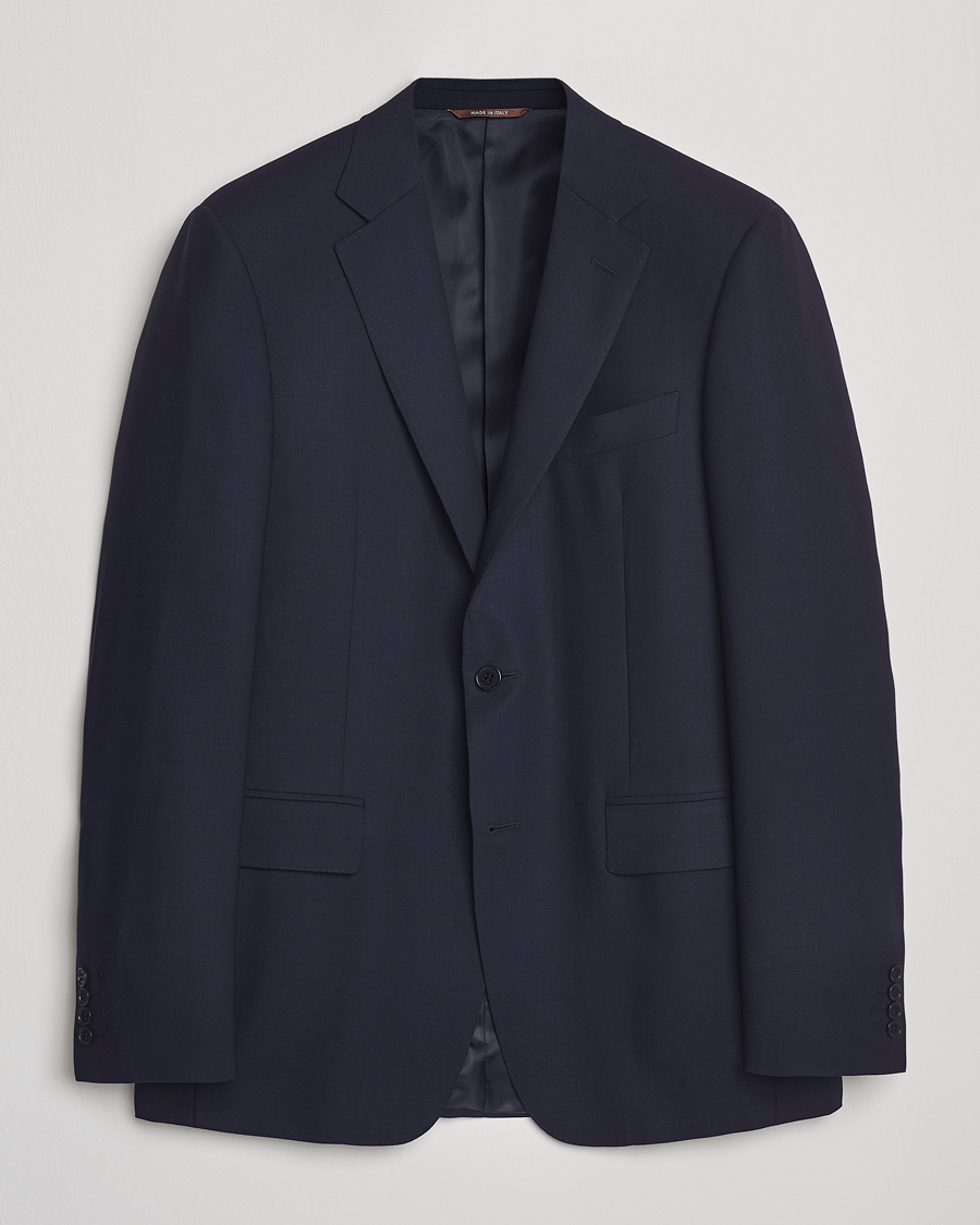 Heren | Blazers | Canali | Travel Wool Blazer Navy