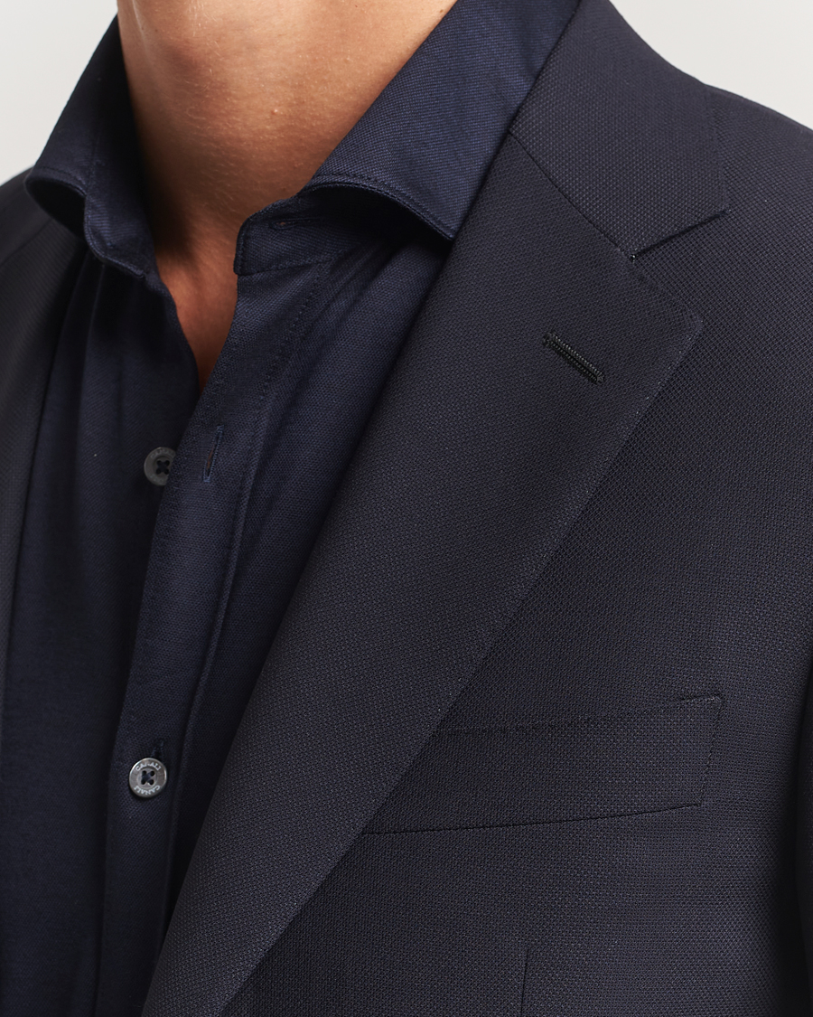 Heren | Blazers | Canali | Travel Wool Blazer Navy