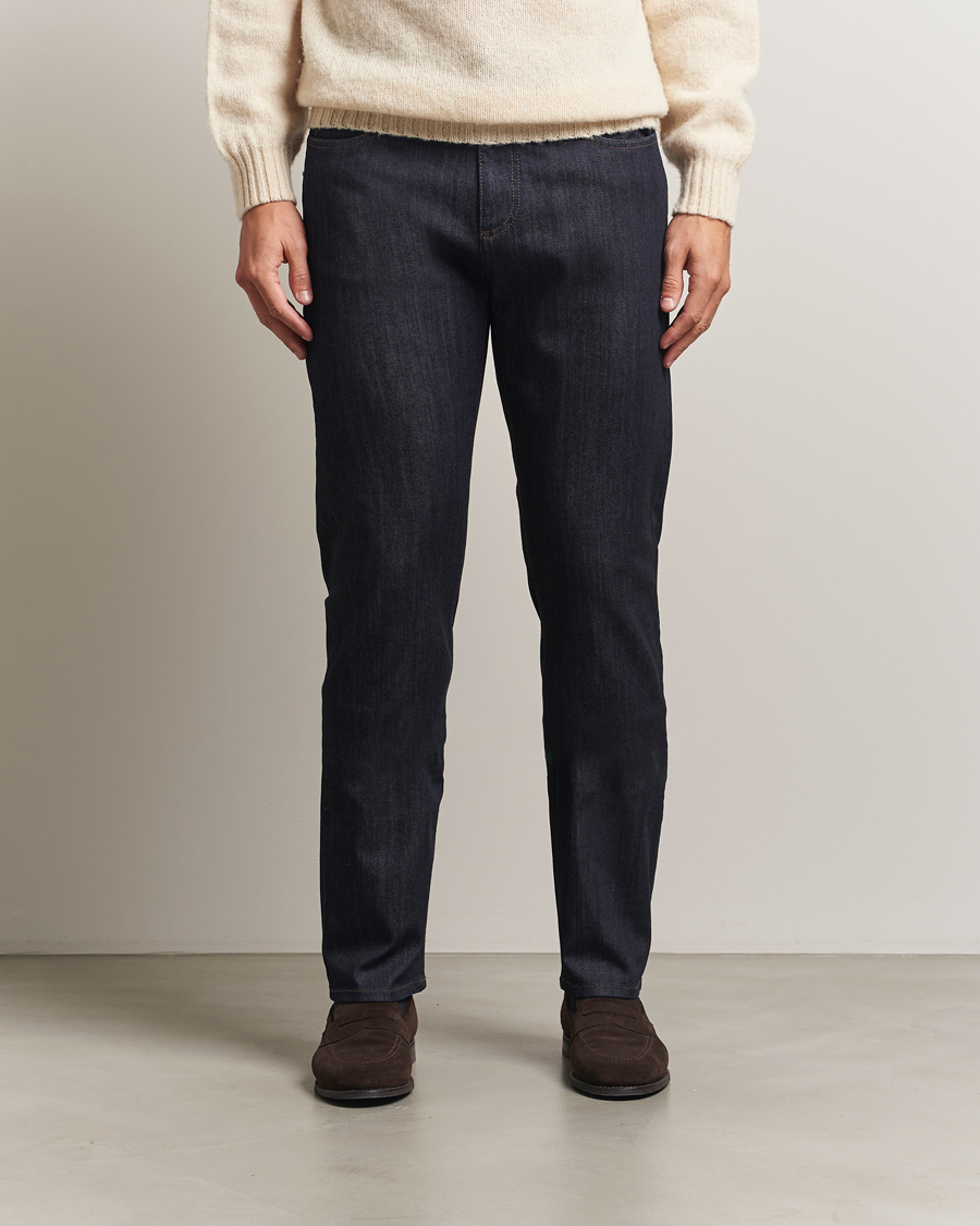 Heren | Jeans | Canali | Slim Fit Jeans Dark Rinse
