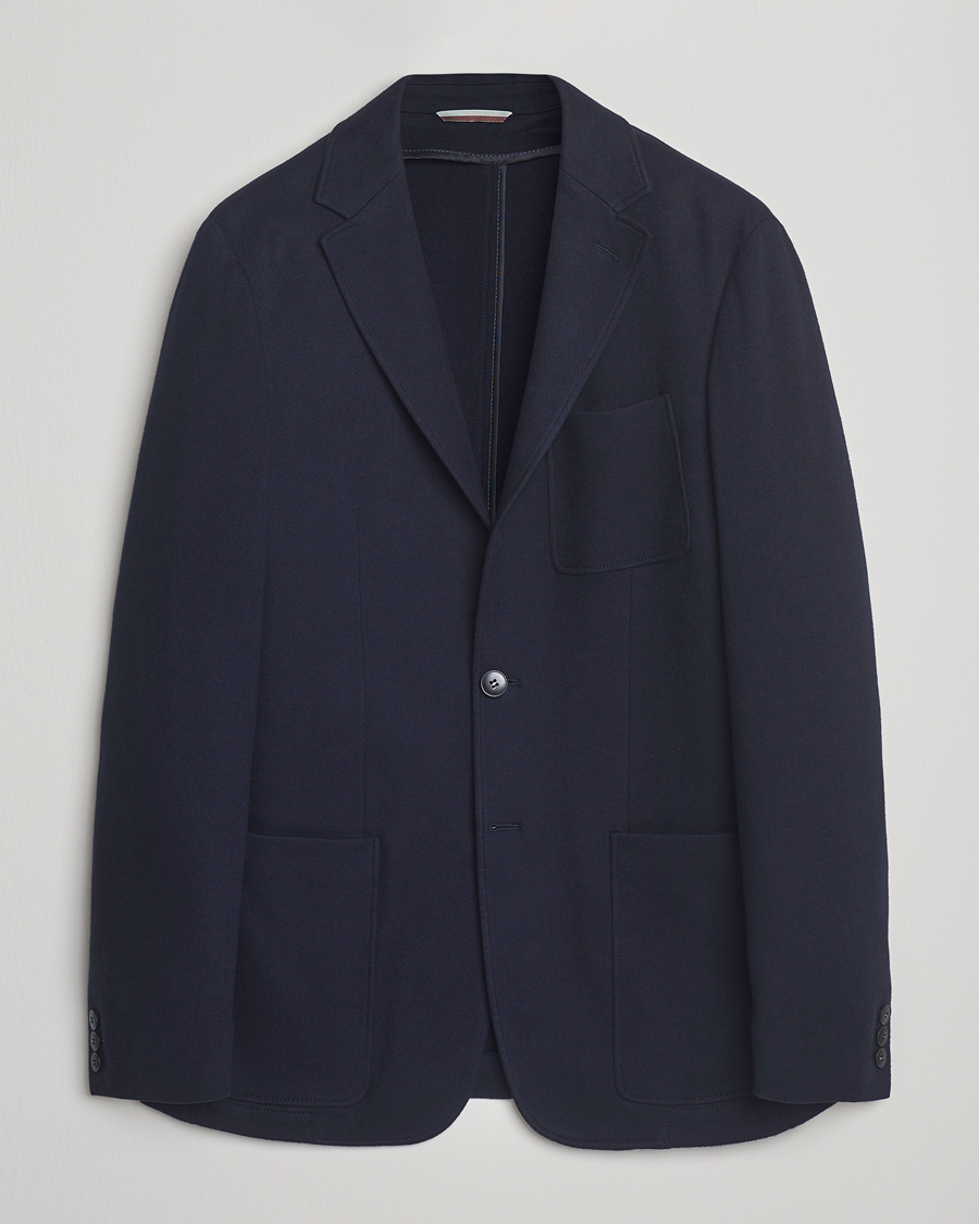 Heren | Blazers | Canali | Cotton/Cashmere Jersey Blazer Navy