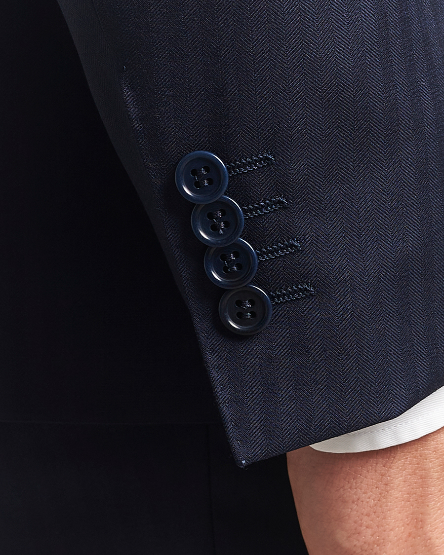 Heren | Pakken | Canali | Capri Wool Suit Navy