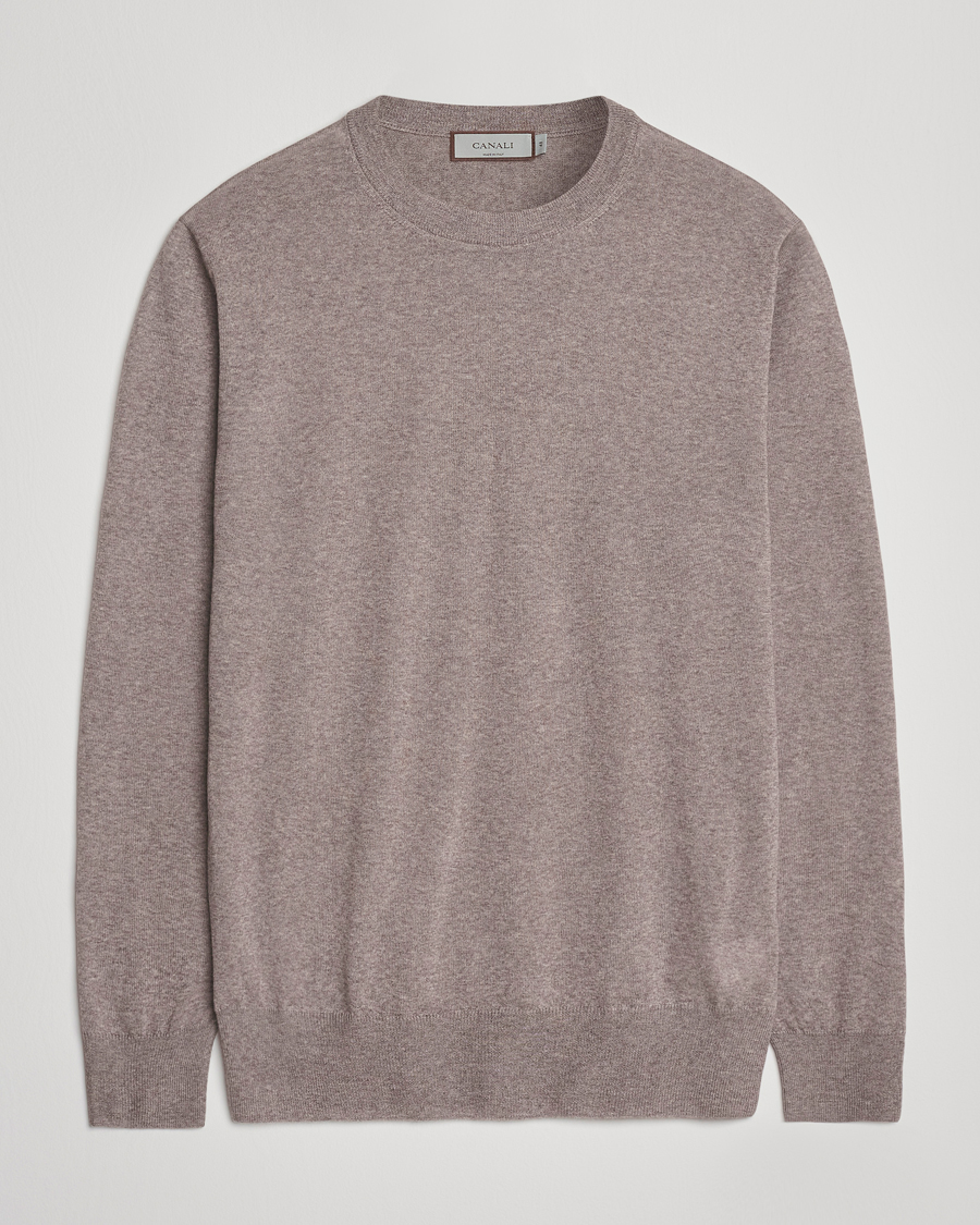 Heren | Truien | Canali | Merino Wool Crew Neck Beige