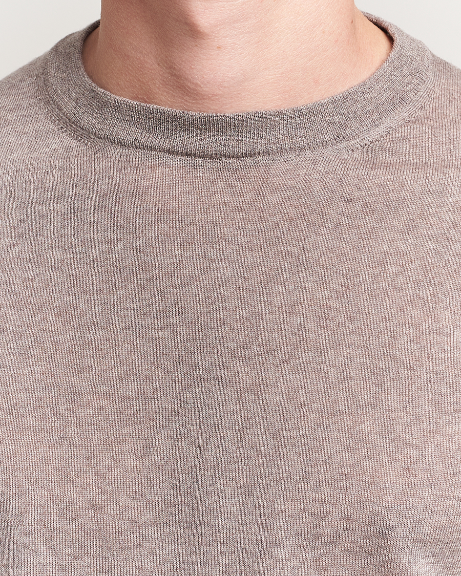 Heren | Truien | Canali | Merino Wool Crew Neck Beige