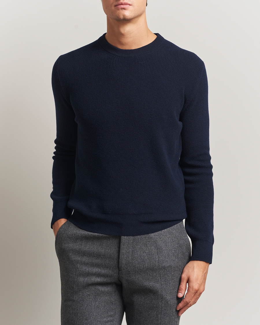 Heren | Truien | Canali | Wool/Cashmere Crew Neck Navy