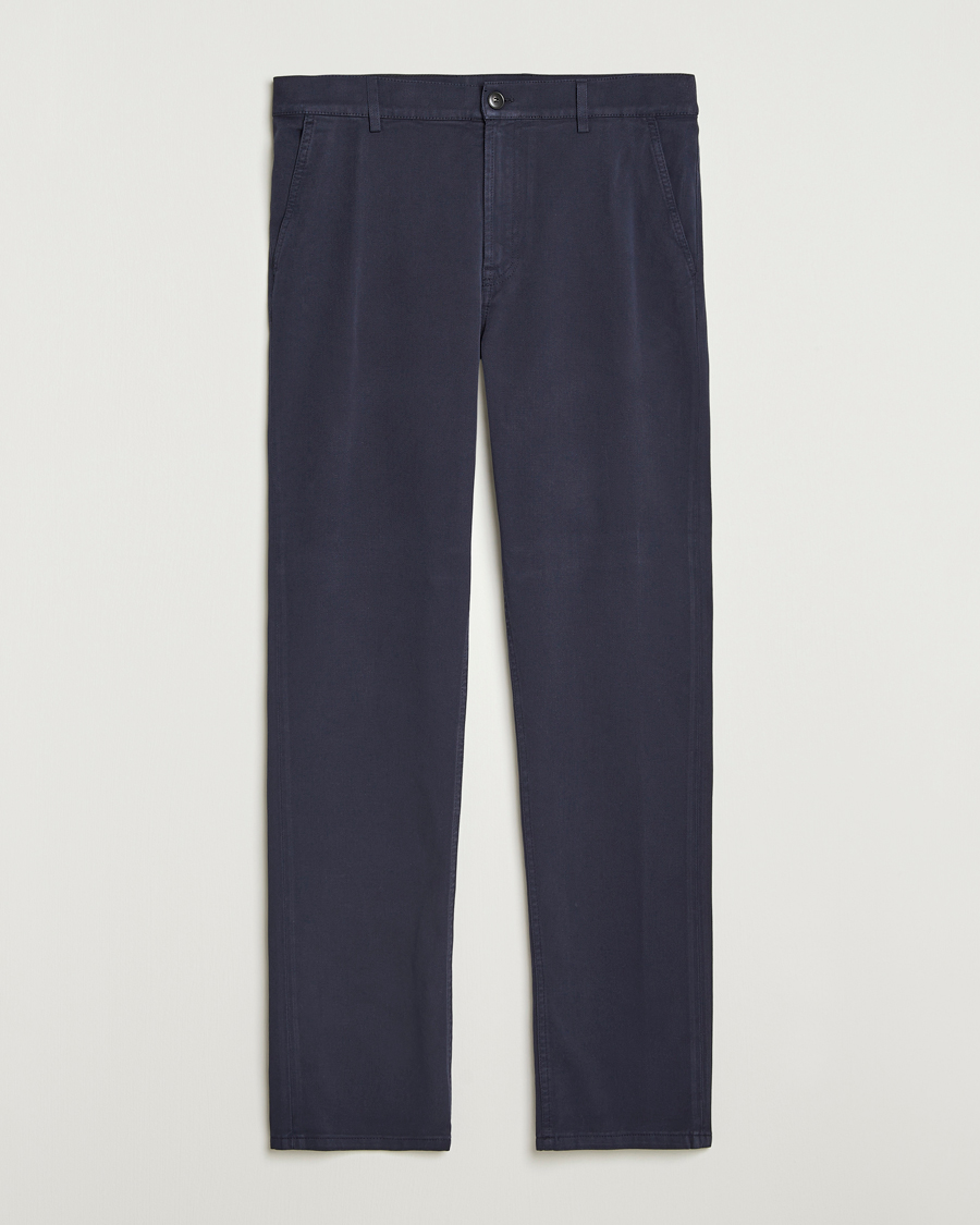 Heren | Broeken | Canali | Cotton Twill Chinos Navy