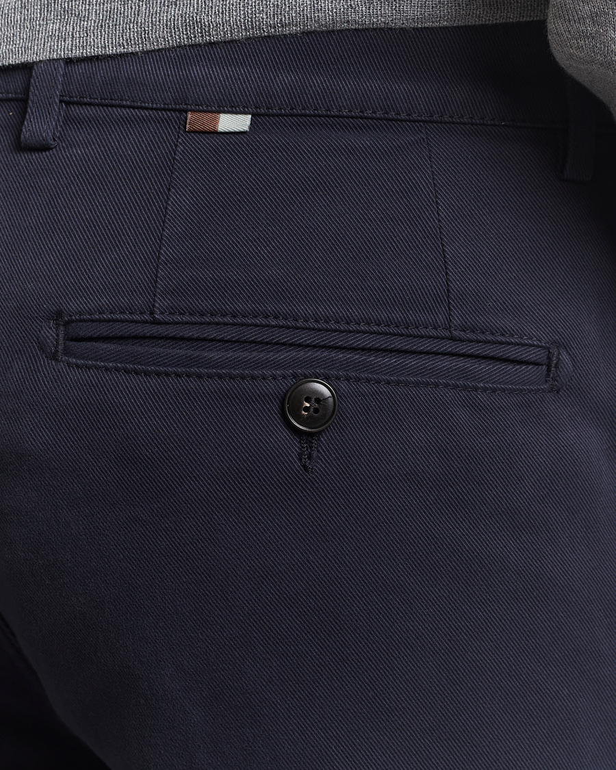Heren | Broeken | Canali | Cotton Twill Chinos Navy
