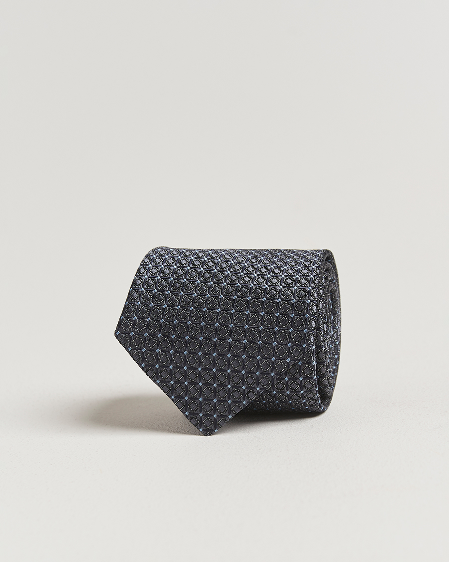 Heren | Stropdassen | Canali | Jacquard Silk Tie Navy