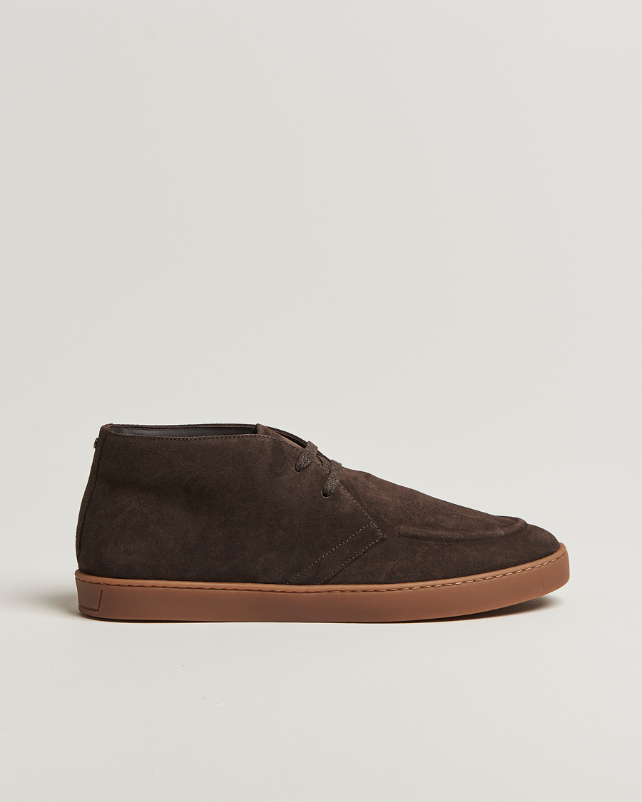 Heren | Laarzen | Canali | Chukka Boots Dark Brown Suede