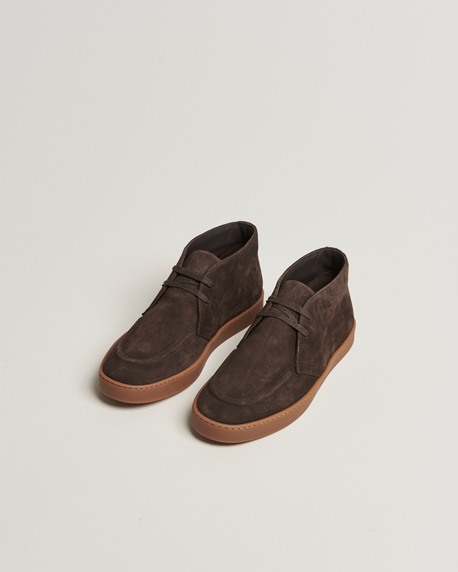 Heren | Laarzen | Canali | Chukka Boots Dark Brown Suede