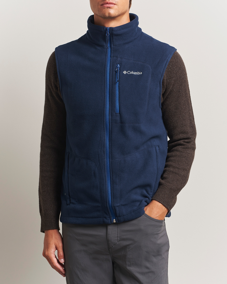 Heren | Truien | Columbia | Fast Trek Full Zip Fleece Vest Collegiate Navy